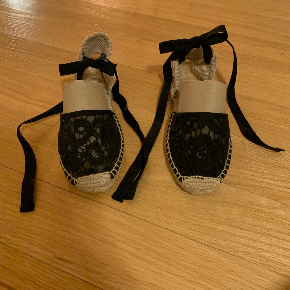 Soludos Lace-up Lace Sandals